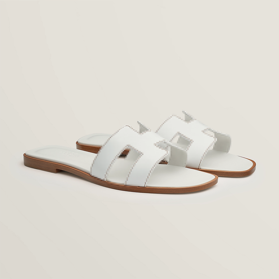 H - White Classic Sandals
