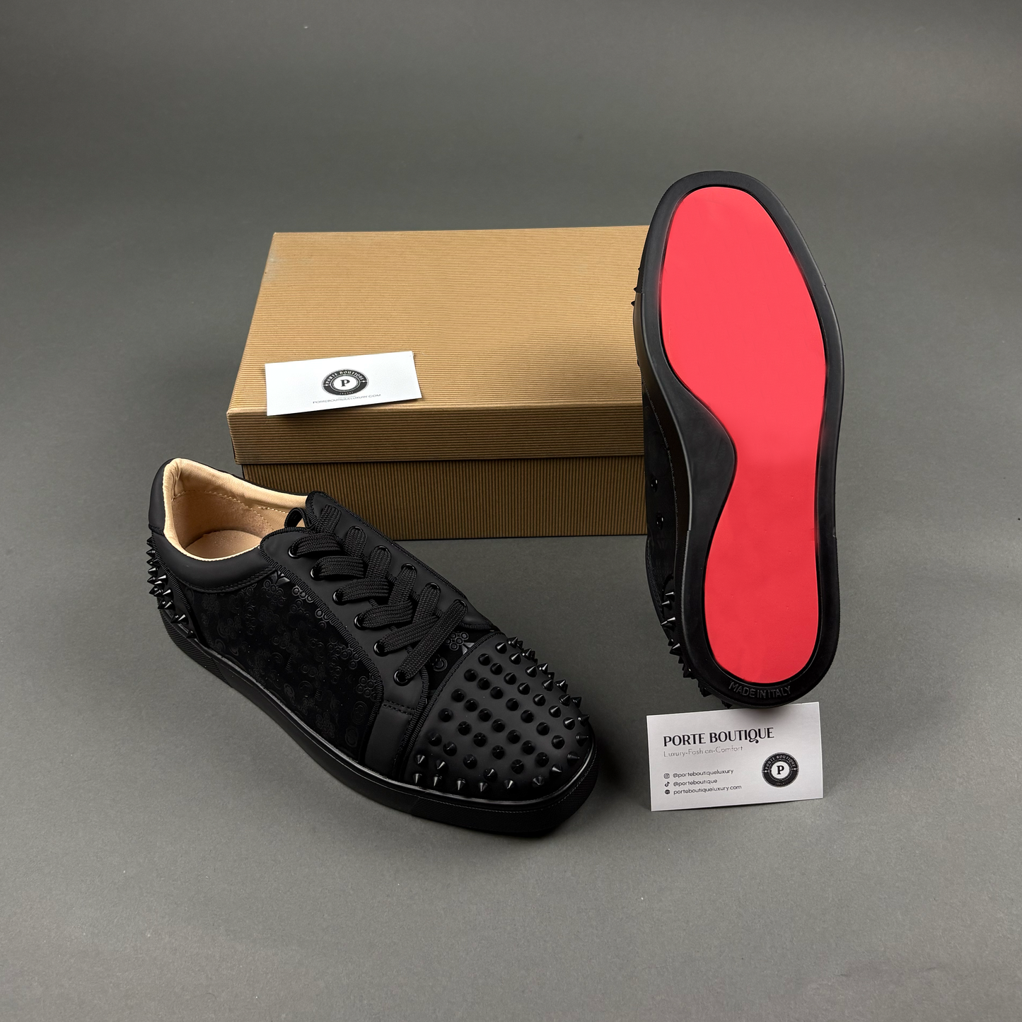 Royal Red Bottom - Low Tops