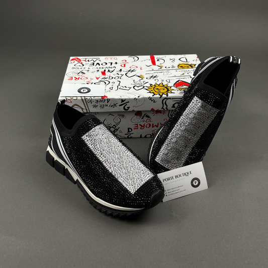 DG Black Rhinestone - Low Tops